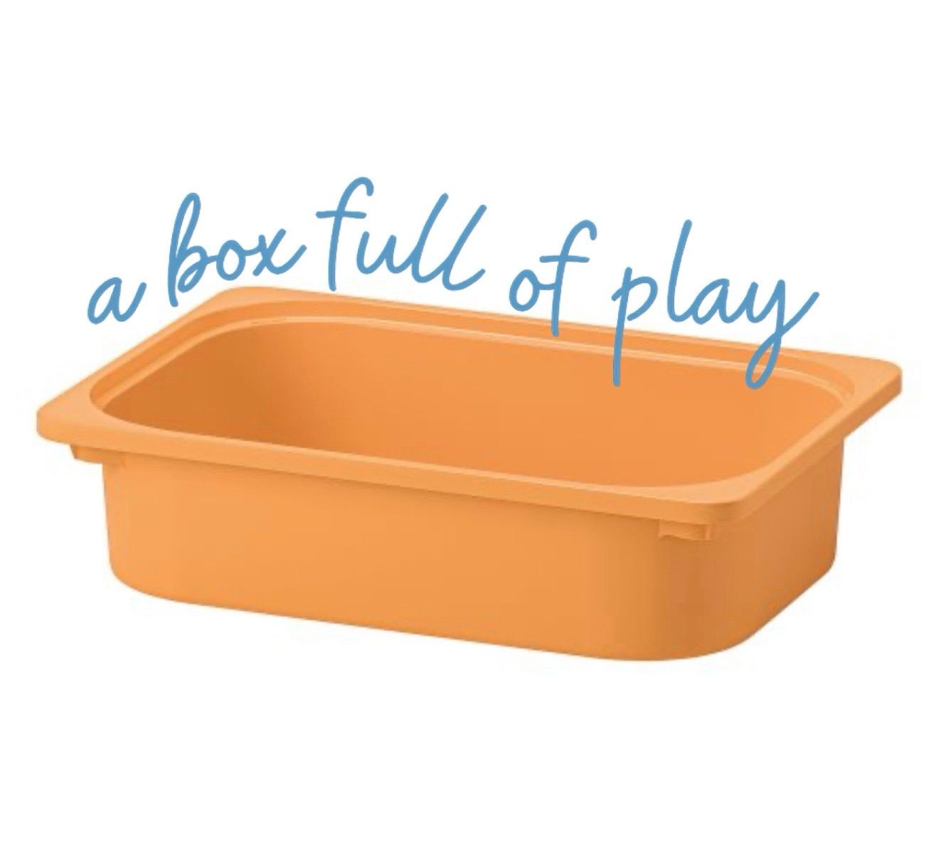 πορτοκαλί κάδος trofast για messy play