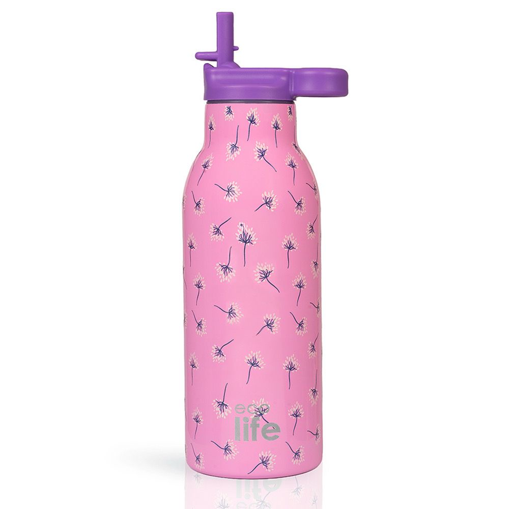 Ecolife Pink Dandellion Thermos 550ml