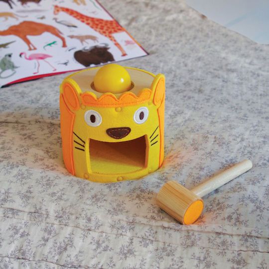 Ξύλινο Παιχνίδι με Σφυράκι και Μπαλίτσα