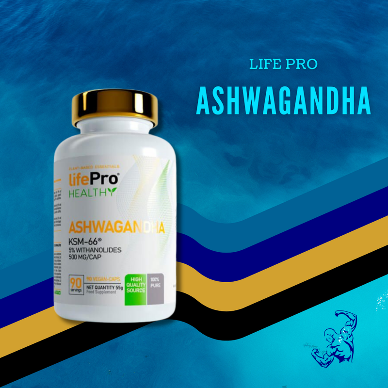 Life Pro Ashwagandha 500mg ksm66 90 Vcaps New