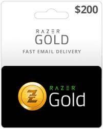$200 Razer Gold Game Card (Email Delivery)