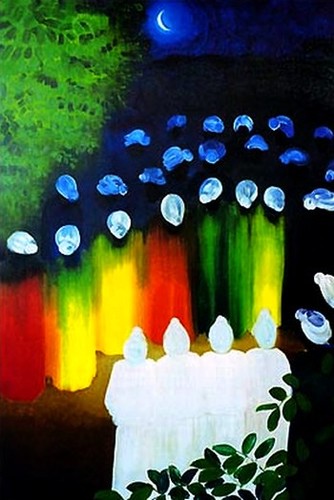 Baptism Under a Crescent Moon by Bernard Hoyes