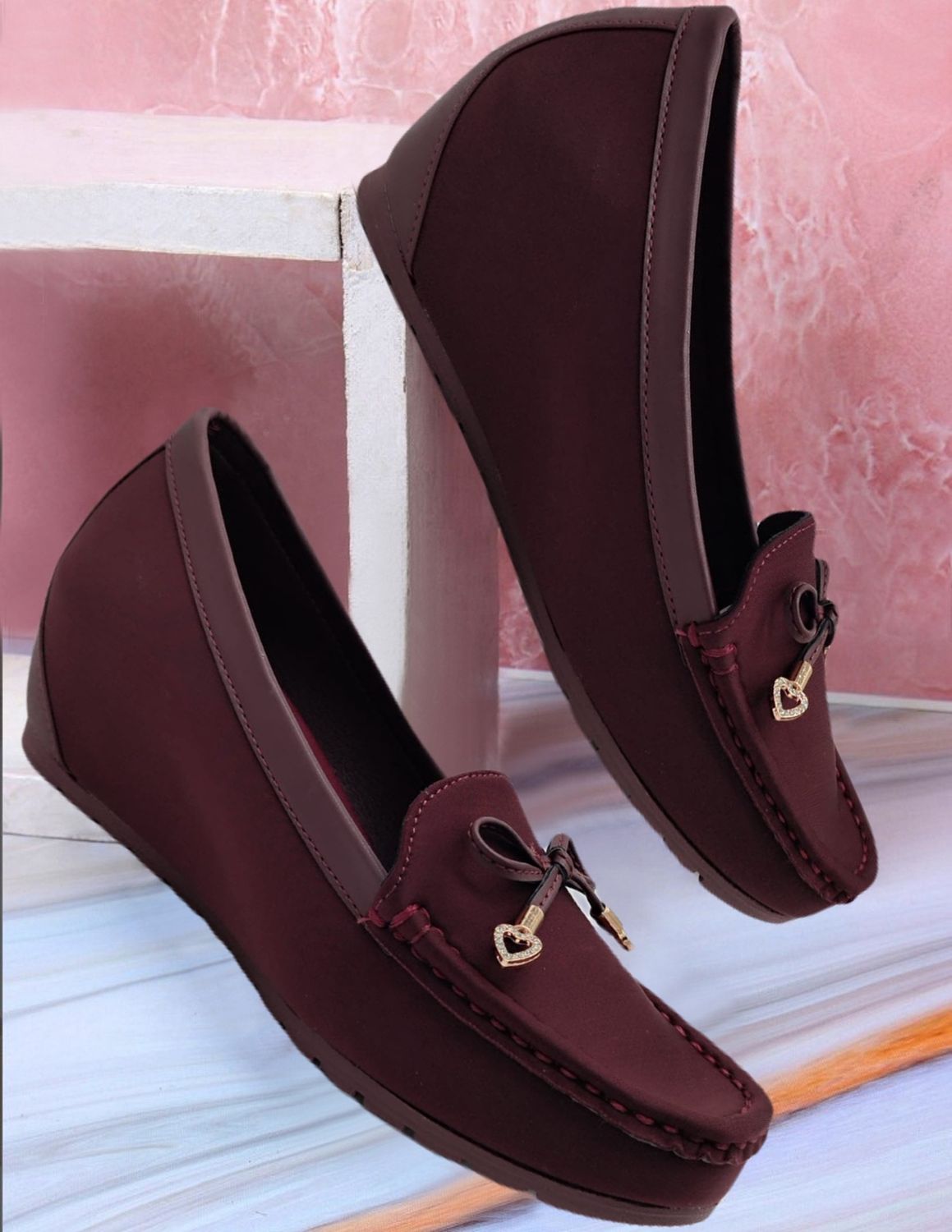 Jootavoota Women Comfortable Wedges Loafer (2026)