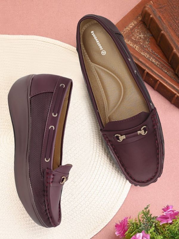Jootavoota Women Comfortable Wedges Loafer (714)