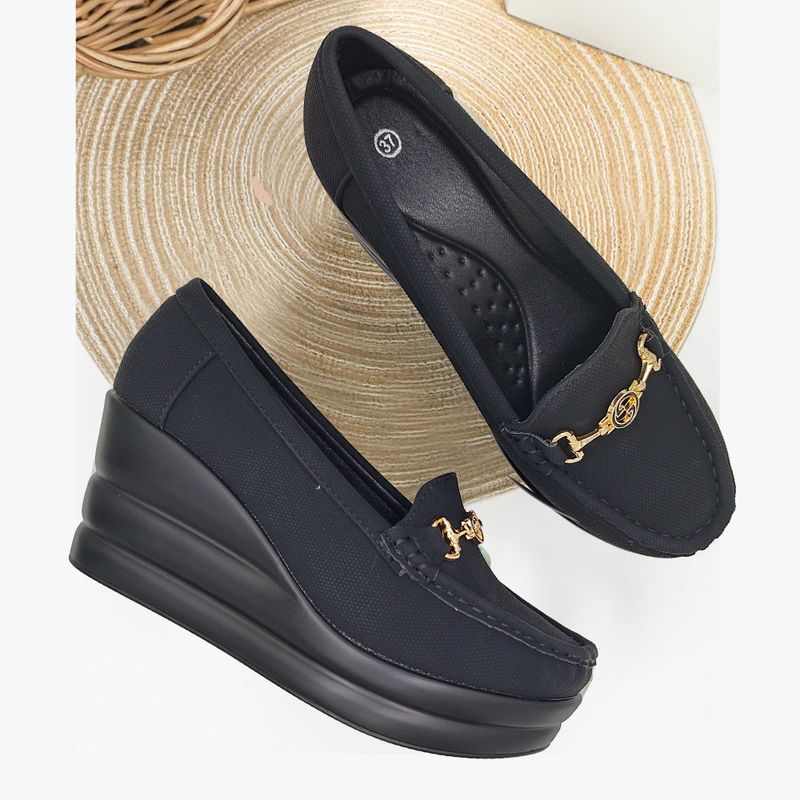 Jootavoota Women Comfortable Wedges Loafer (897-6)