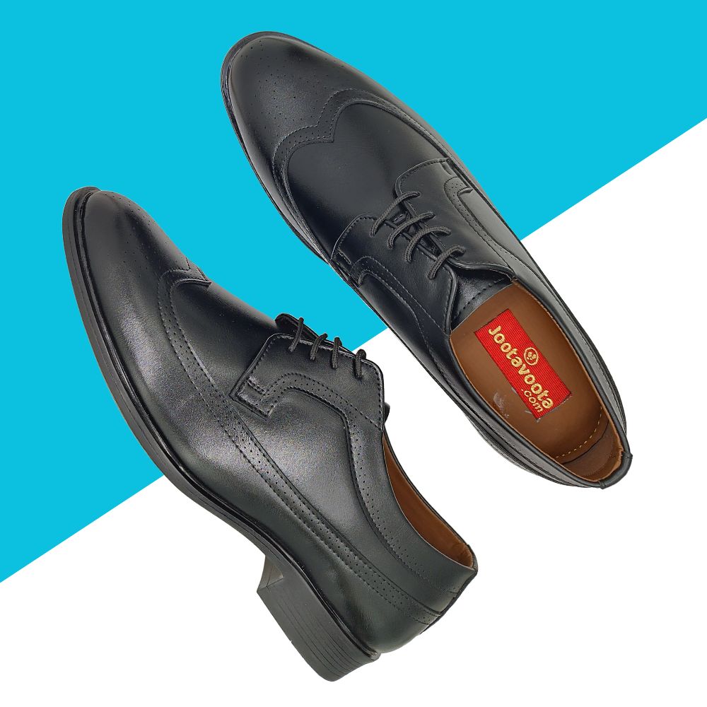 Men Derby (ABS-63 ) BLK, Size: 6, Color: BLK