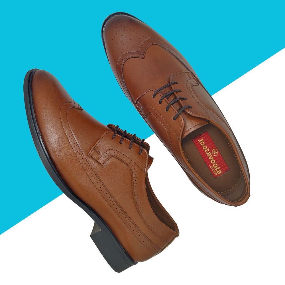 Men Derby (ABS-63 ) TAN, Size: 10, Colour: TAN