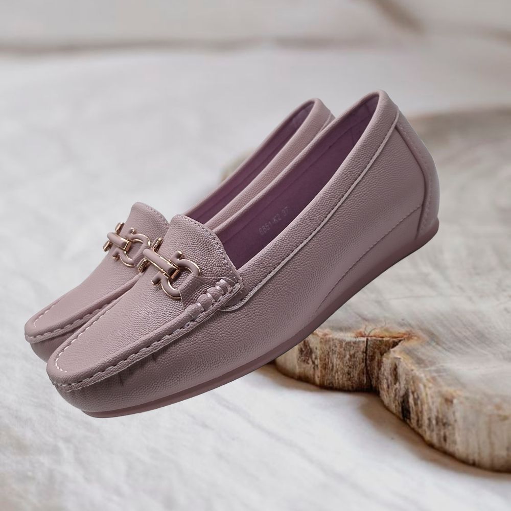 Jootavoota Women Comfortable Wedges Ballerina (8851-K2), Colour: Pink, Size: 36