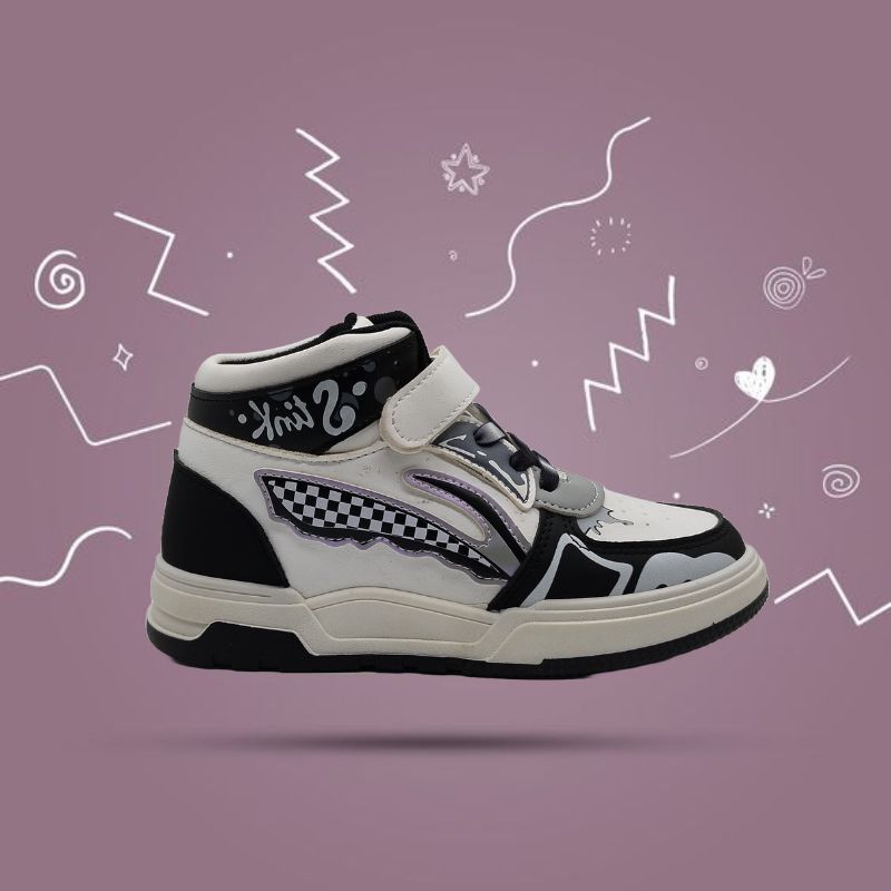 Jootavoota Kids Latest Sport Shoes  (X7) (32 to 37), Colour: Black, Size: 32