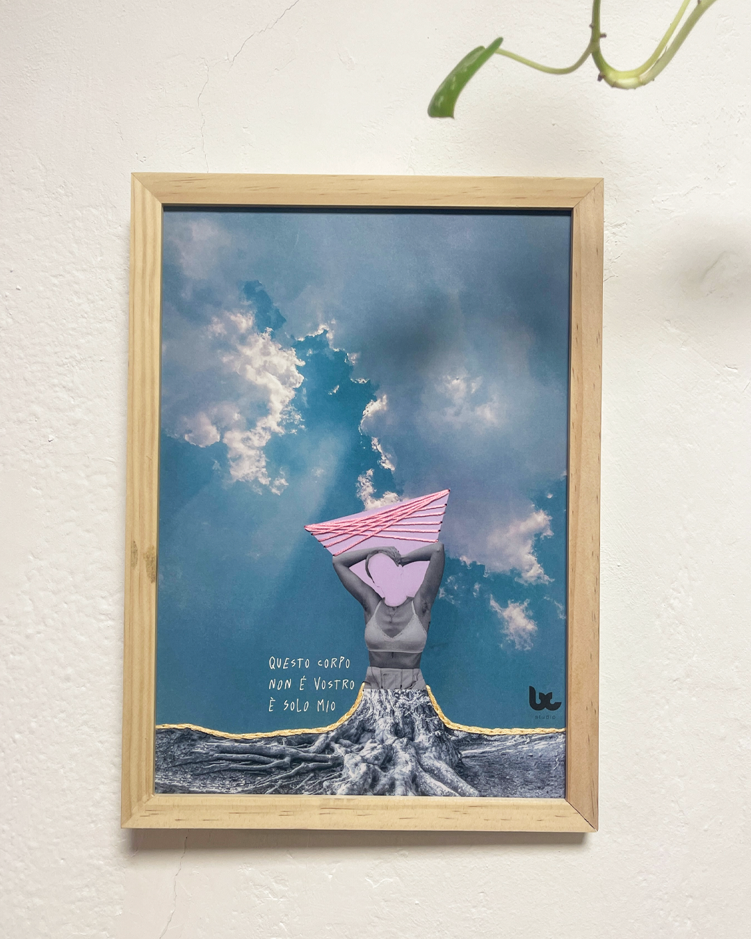 Poster Ricamato - Questo è il mio corpo