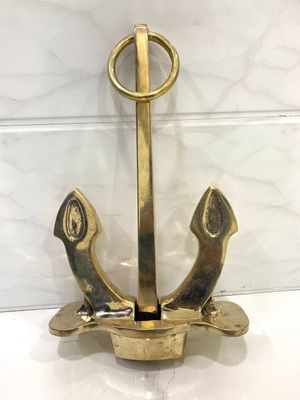 Antique Vintage Style Solid Brass Metal Golden Replica Thug Boat Ship Anchor
