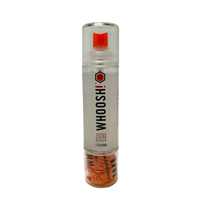 NETTOYEUR D&#39;ÉCRAN WHOOSH 80ML AVEC SERVIETTE ANTIMICROBIAL