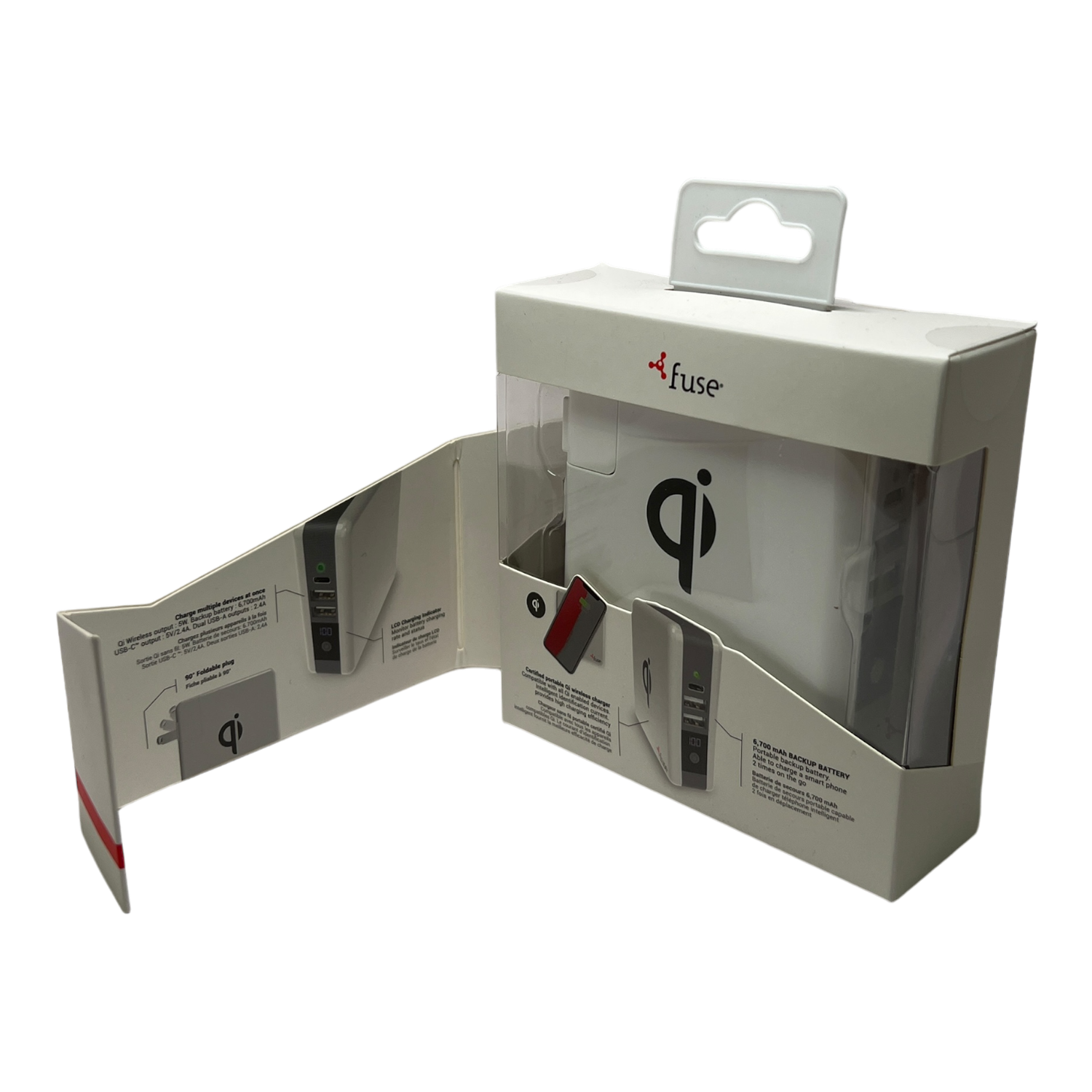 POWERBANK 3 EN 1 BLANC / 5W / 6700 MAH