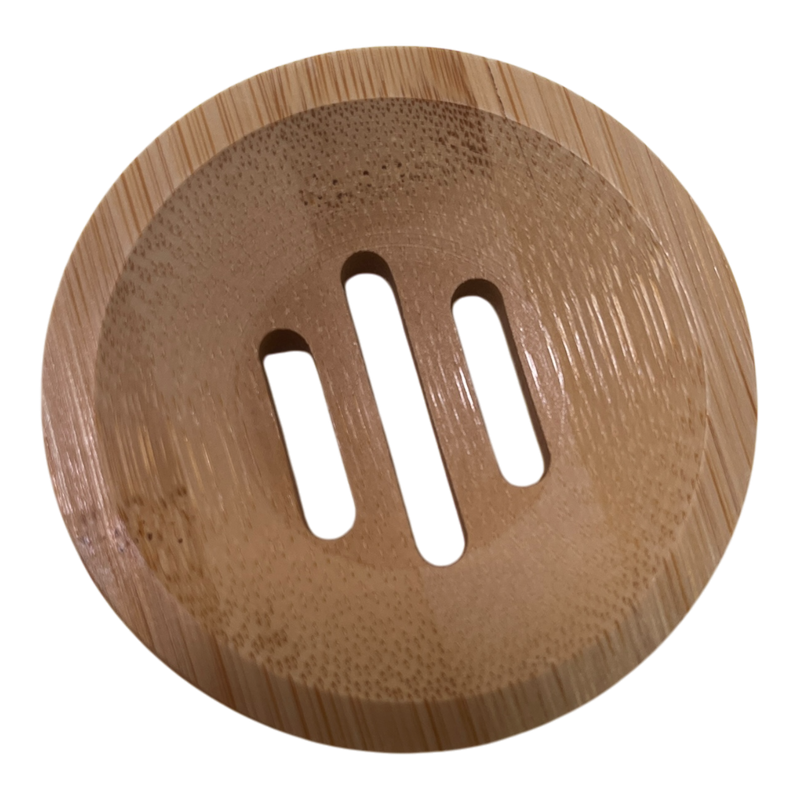 PORTE SAVON ROND EN BAMBOU NATUREL