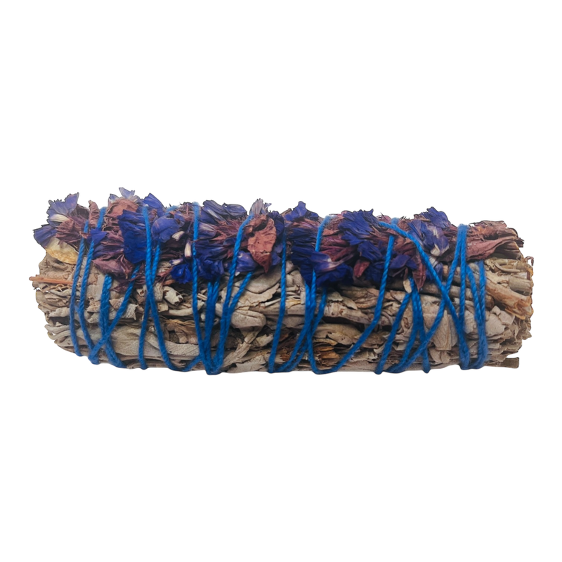 BATON DE SAUGE ET FLEUR DE SINUATA BLEU