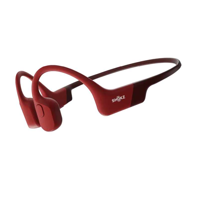 ÉCOUTEUR À CONDUCTION OSSEUSE SHOKZ OPENRUN ROUGE