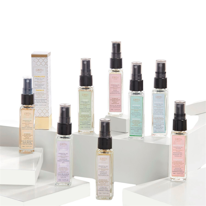 ATOMISEUR D&#39;AROMATHÉRAPIE INFUSÉ AUX HUILES ESSENTIELLES