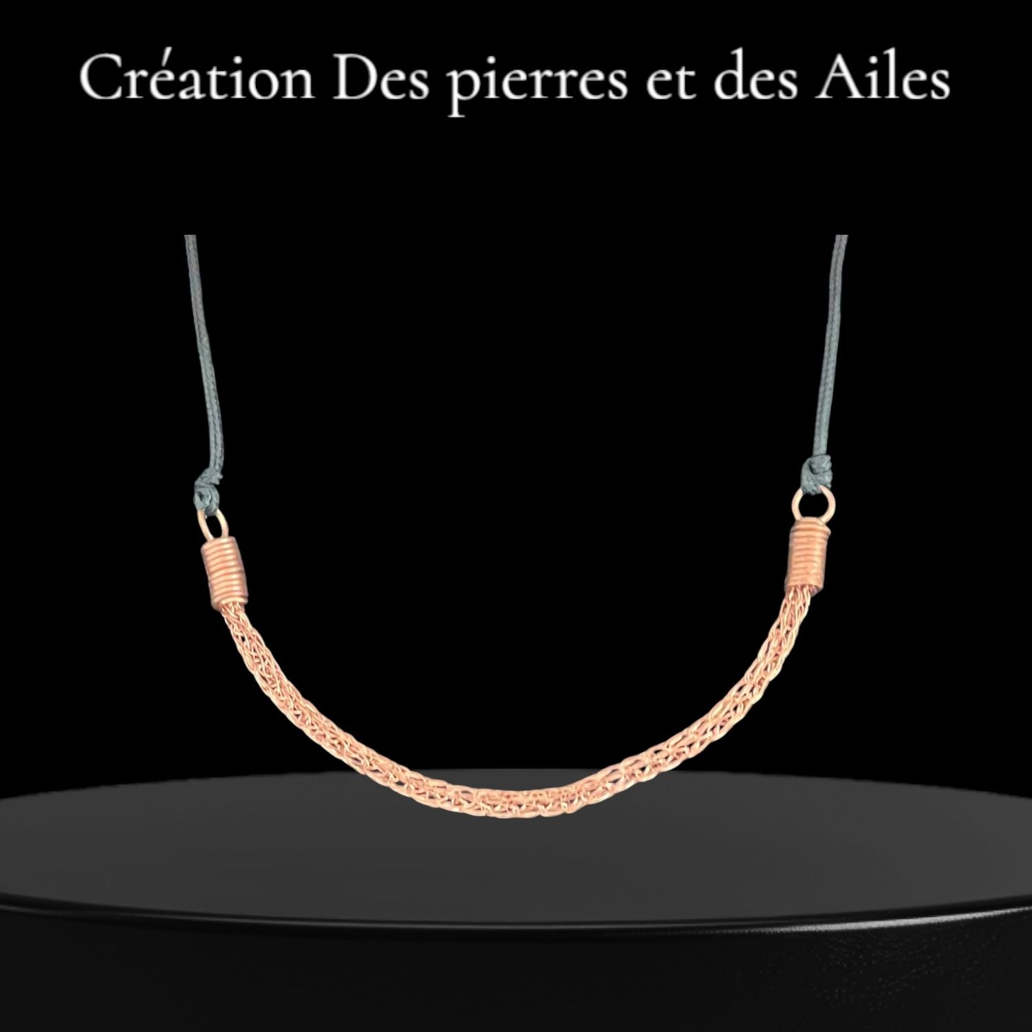 COLLIER CUIVRE TISSÉ