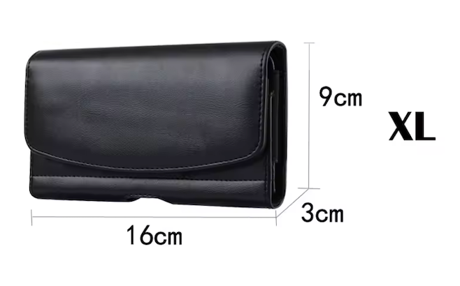 ÉTUI DE TÉLÉPHONE AVEC CLIP POUR LA CEINTURE XL  POUR IPHONE 16/16E/15/14/13 OU SAMSUNG S25/S24/S23