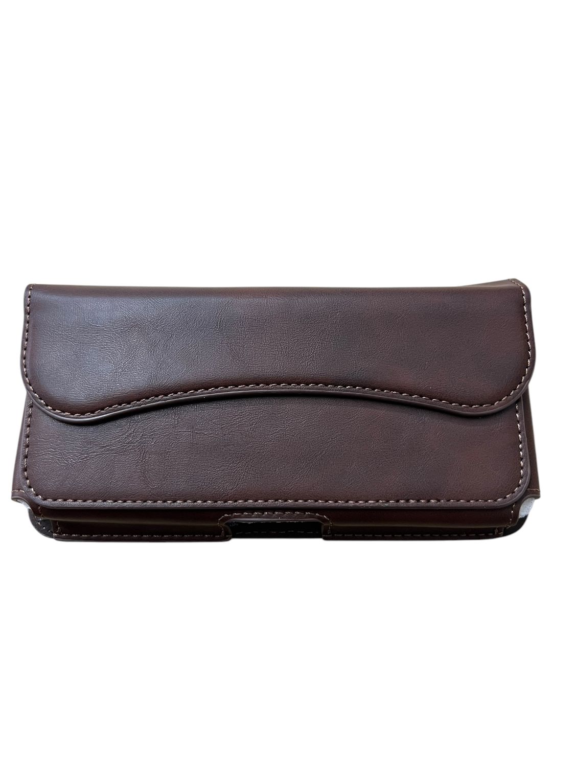 ÉTUI DE TÉLÉPHONE AVEC CLIP POUR LA CEINTURE POUR APPAREIL 6.1 POUCES  (BRUN)
