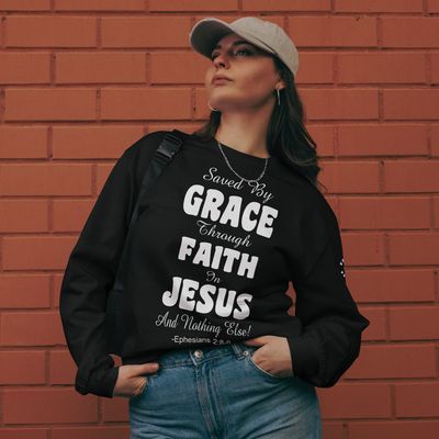 SAVED BY GRACE / Unisex Classic T-Shirt / Gildan 5000 / Long Sleeve