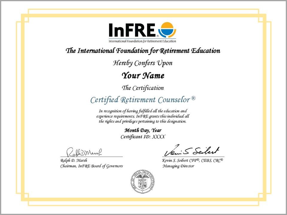 CRC Duplicate/Replacement Certificate