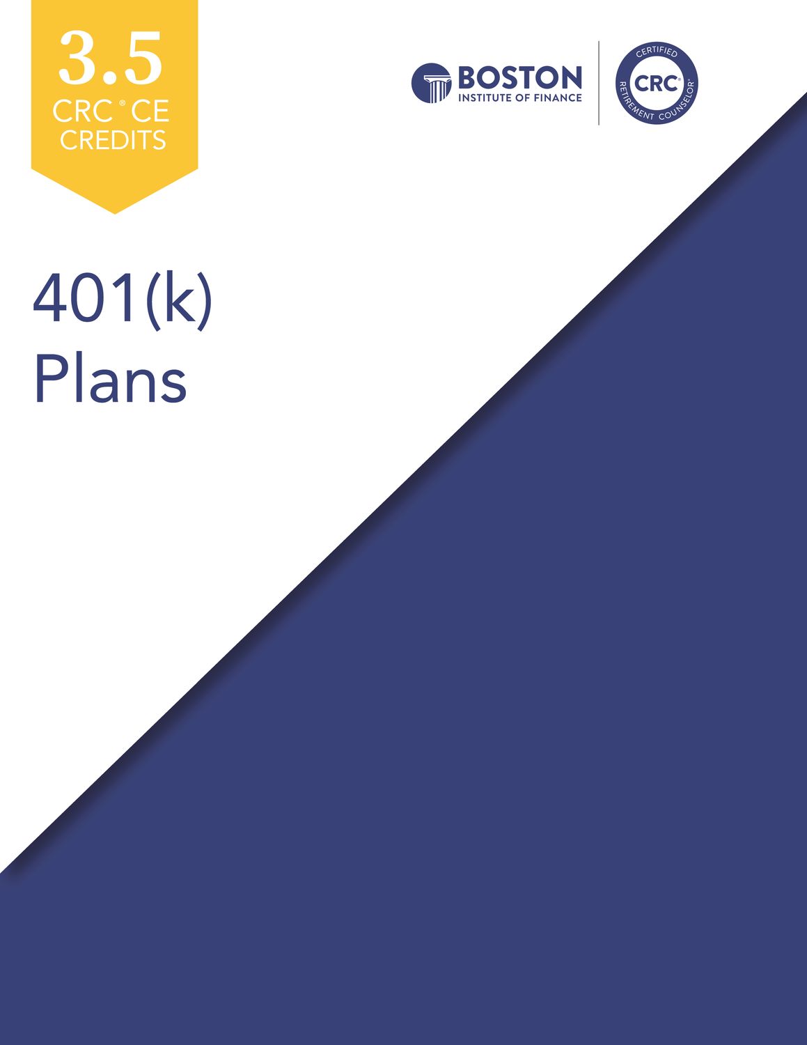 401(k) Plans PDF Download Course