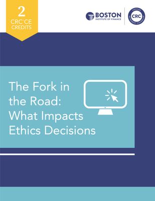 The Fork in the Road: What Impacts Ethics Decisions - Dennis Gatlin CRC