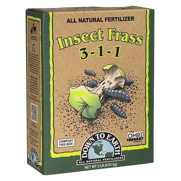 Down To Earth Organic Insect Frass Fertilizer Mix 3-1-1