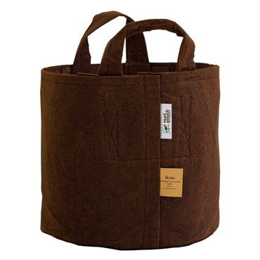 Root Pouch Boxer Brown Fabric Pot 15 Gallon / 56 Liters