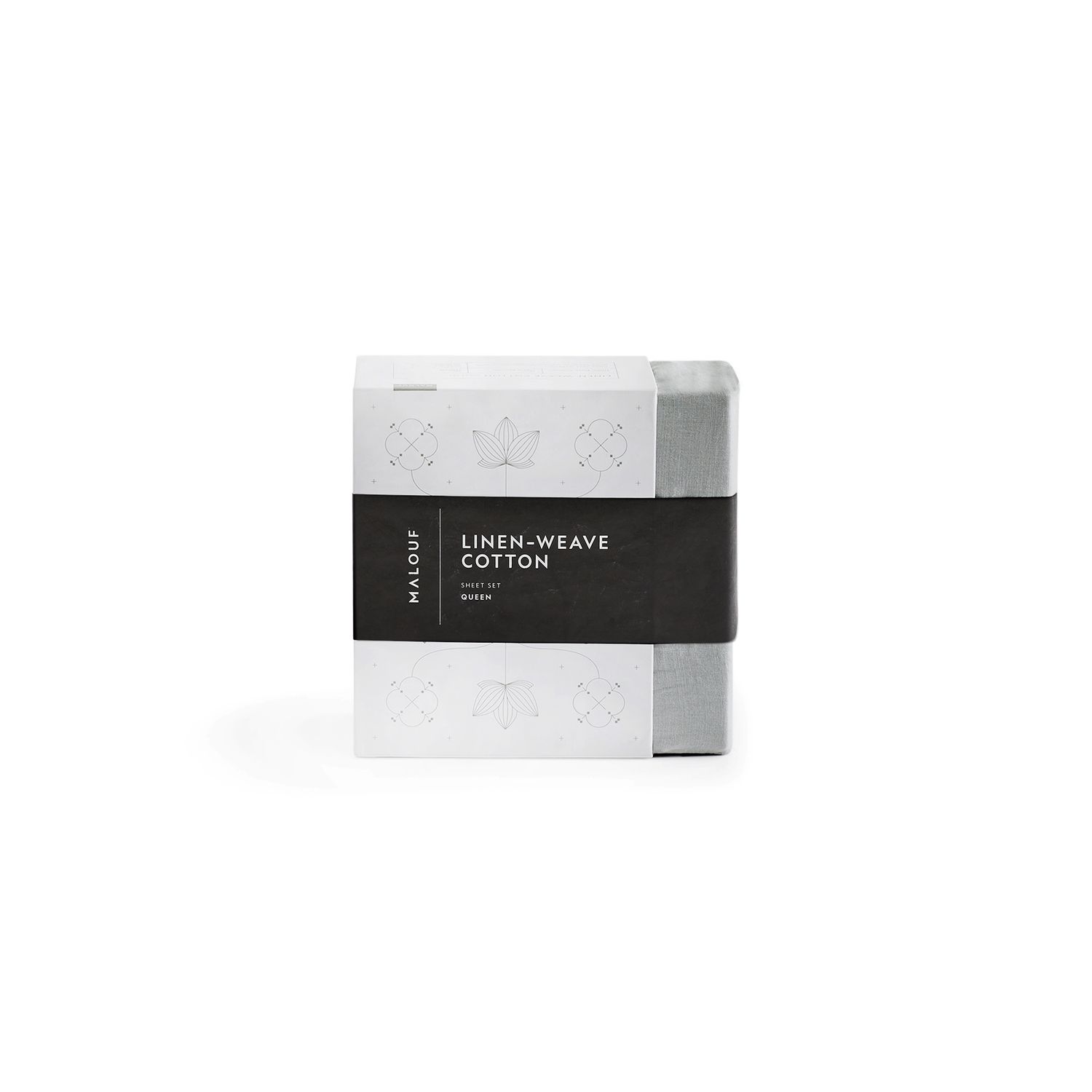 Malouf Linen-Weave Cotton Sheet Set