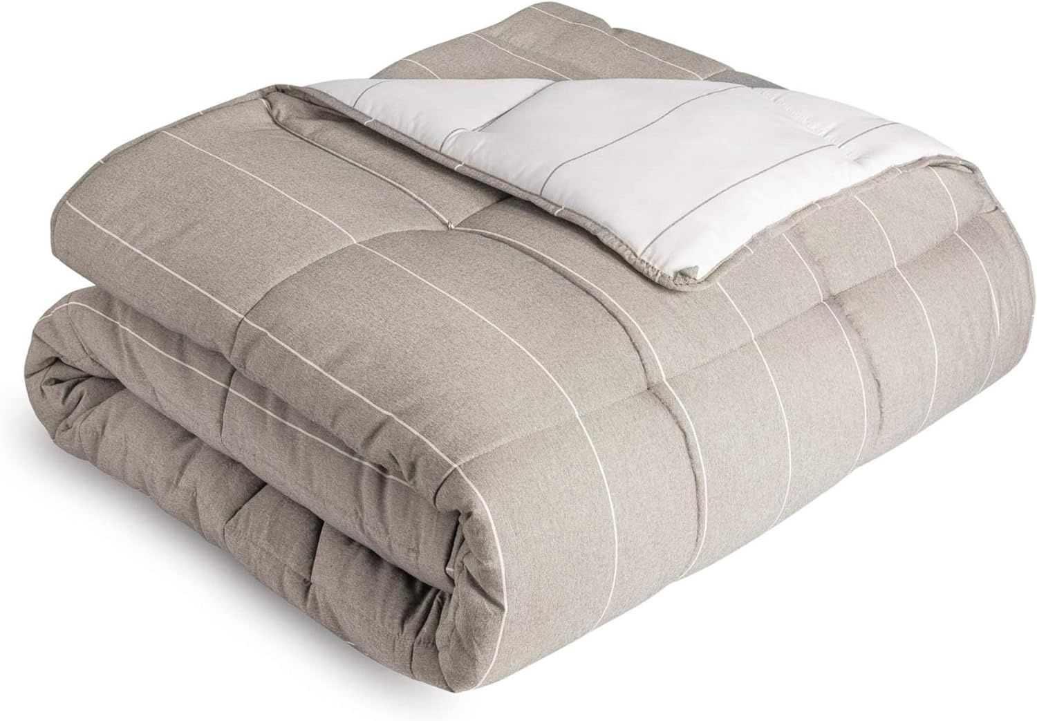 Malouf Chambray Comforter Set, Size: Oversized Queen, Colour: Birch