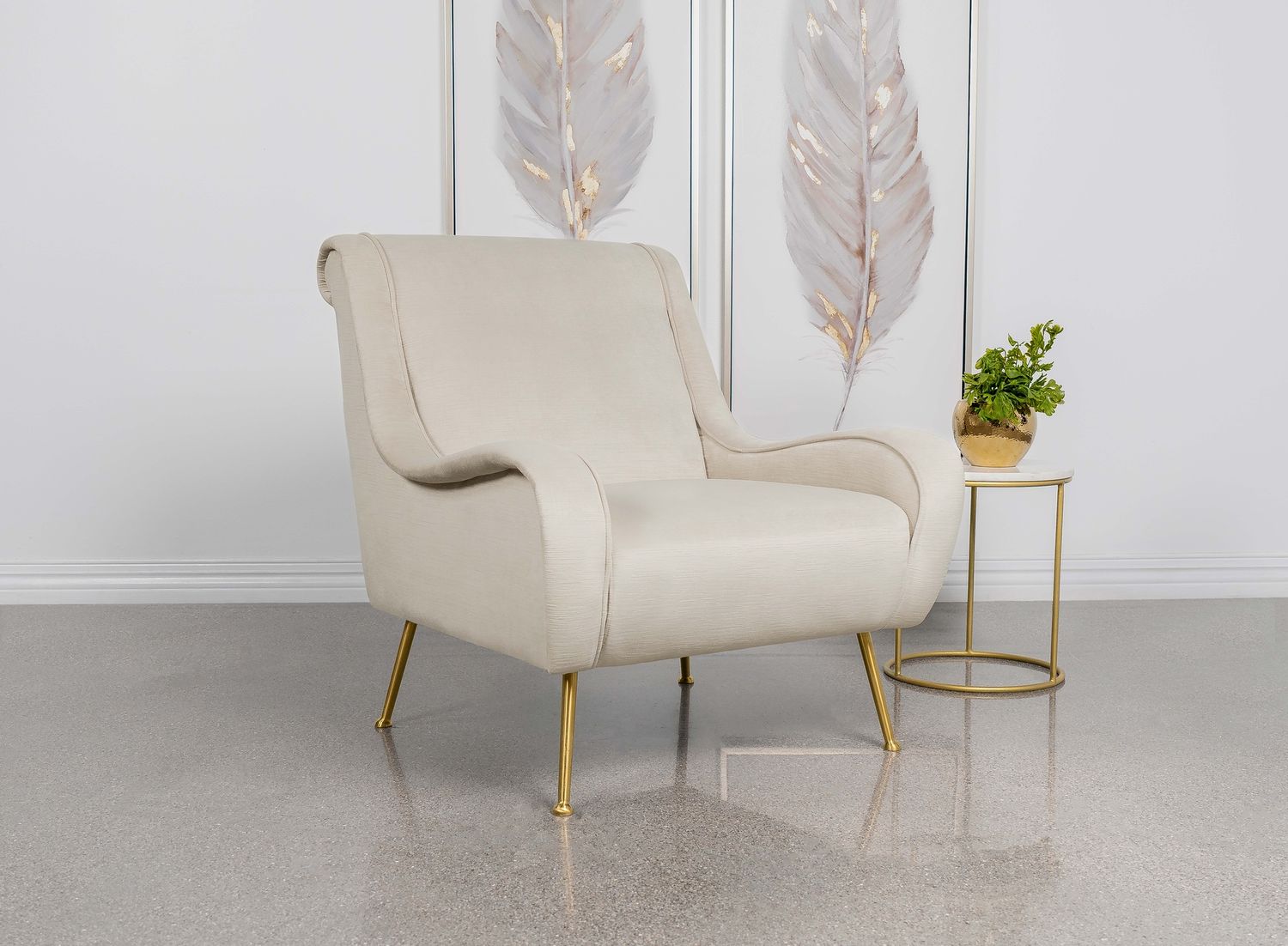 Ricci Saddle Arm Accent Chair