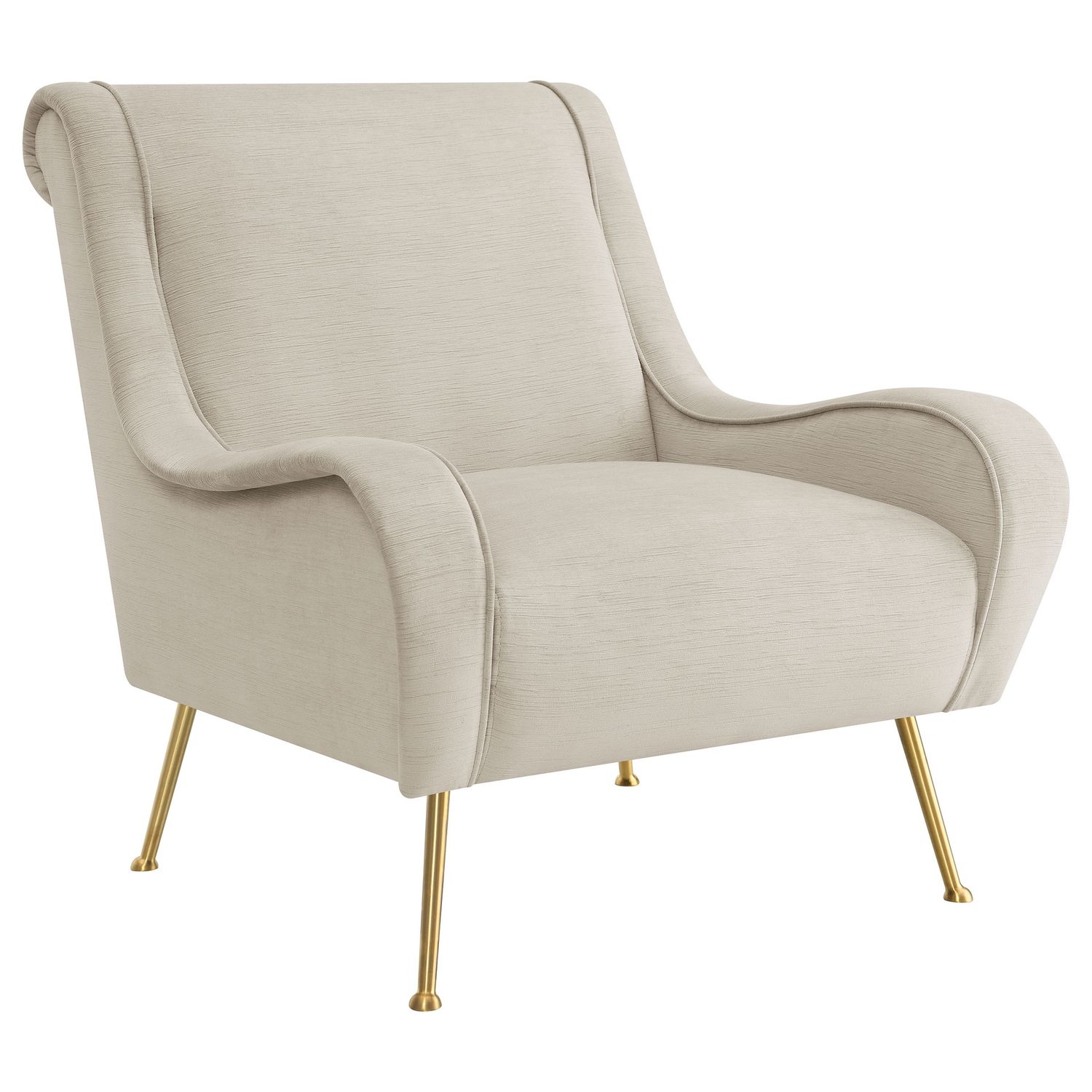 Ricci Saddle Arm Accent Chair, Colour: Stone