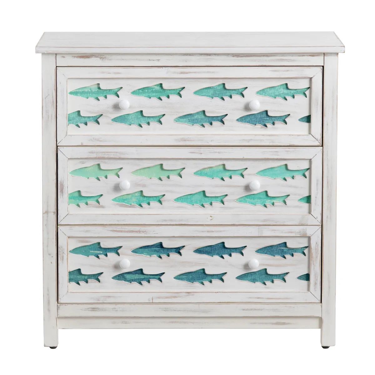 Accent Chest Fish white/ blue