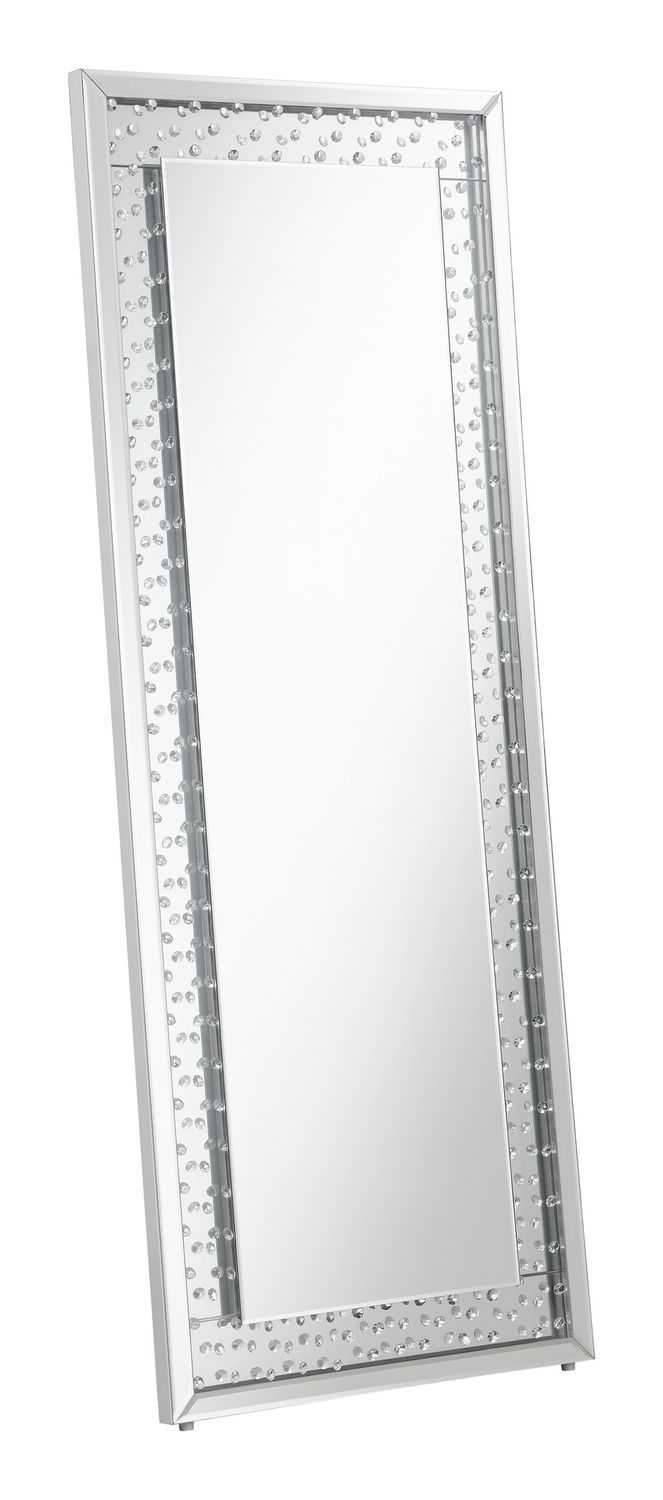 Yves Acrylic Crystal Inlay Floor Mirror