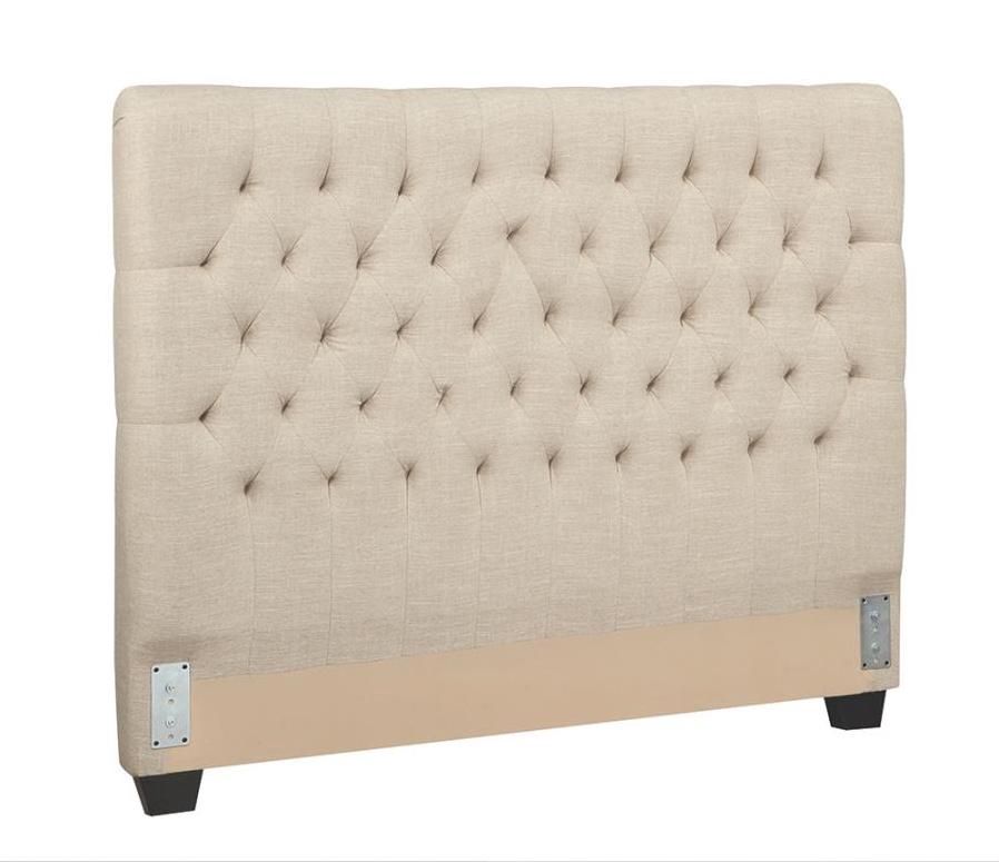 Chloe Upholstered Panel Headboard Only, Oatmeal
