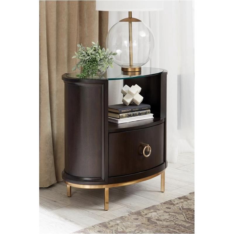 Formosa 1-Drawer Oval Nightstand