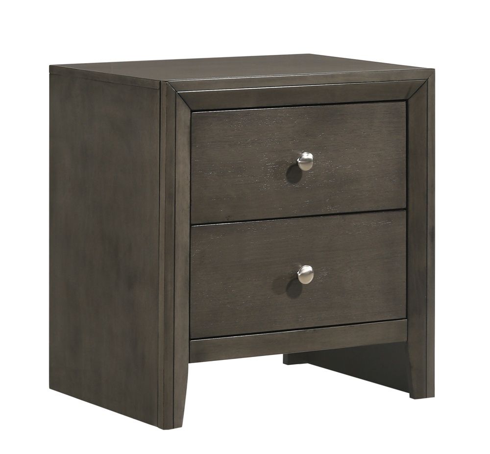 Serenity 2-Drawer Nightstand, Colour: Mod Grey