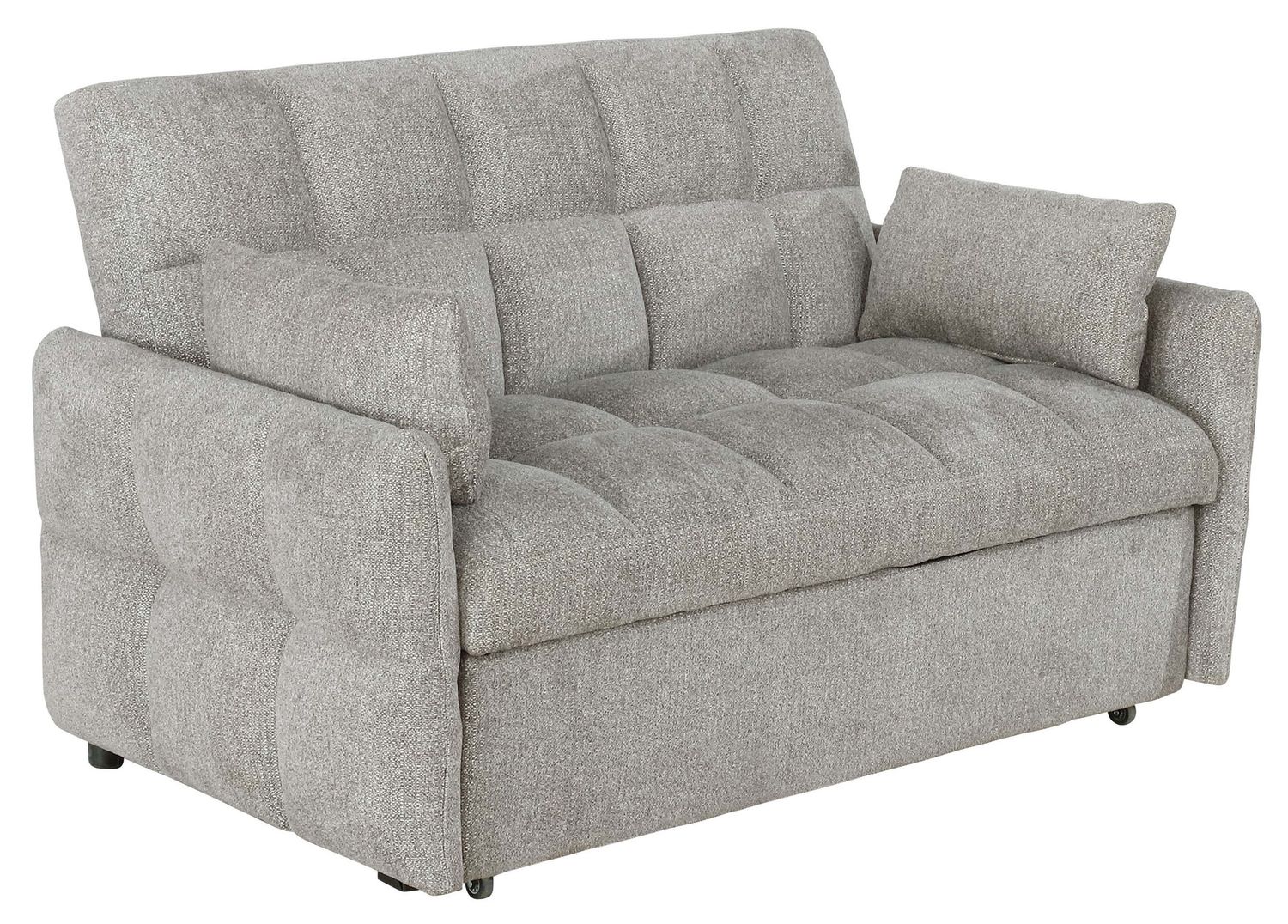 Cotswold Tufted Cushion Sleeper Sofa Bed, Colour: Light Grey