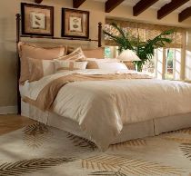 Rizzy Home Bed Skirt, Beige Solid, Size: Queen