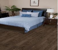 Rizzy Home Bed Skirt, Navy Square Pattern