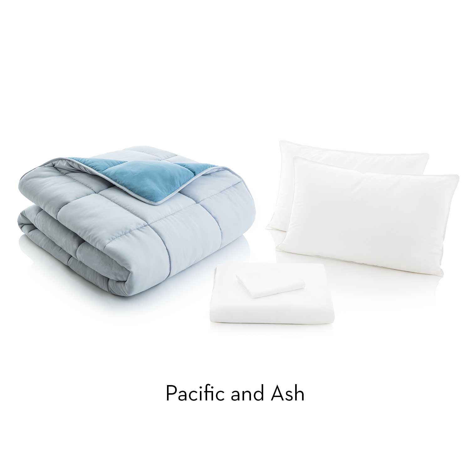 Malouf Bed in a Bag, Size: Queen, Colour: Pacific/Ash