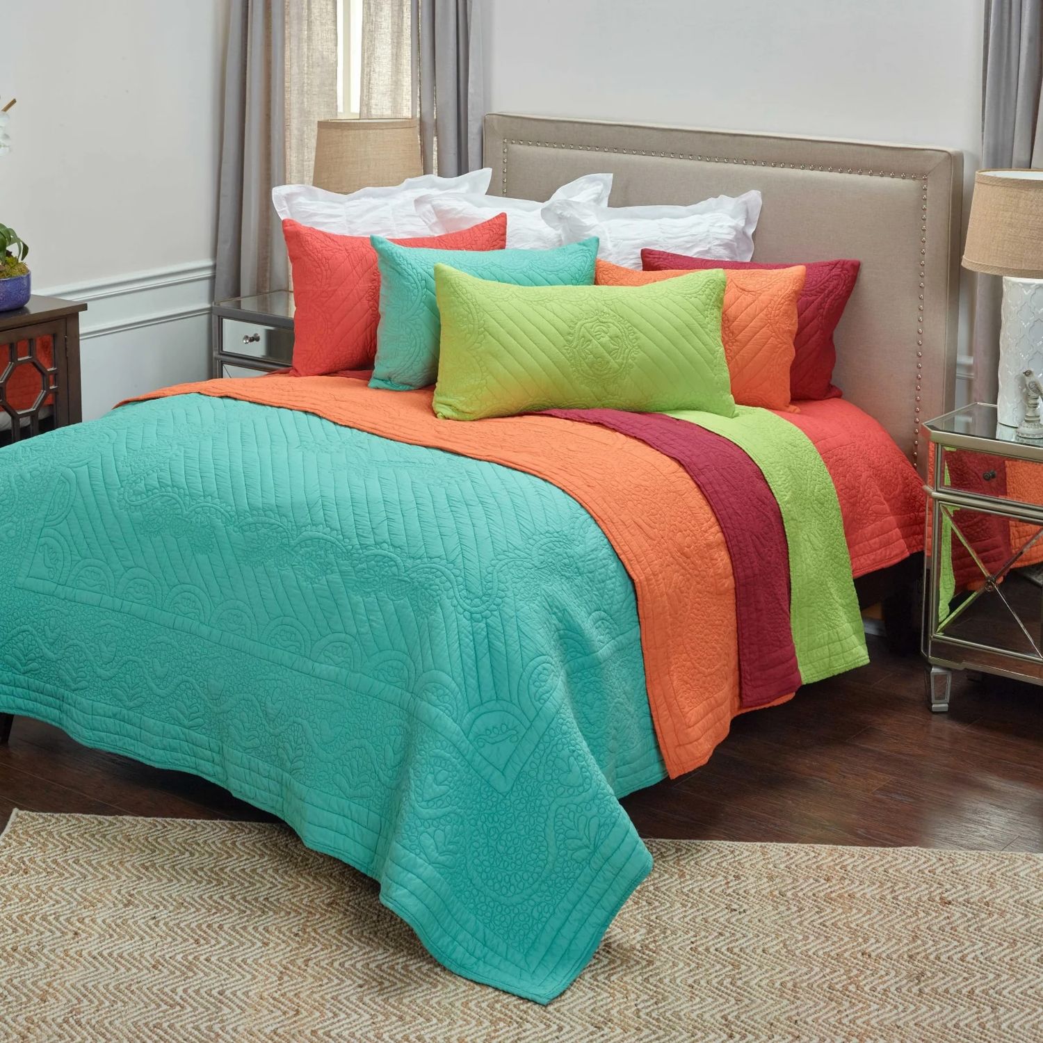 Rizzy Home Embroidered Quilt