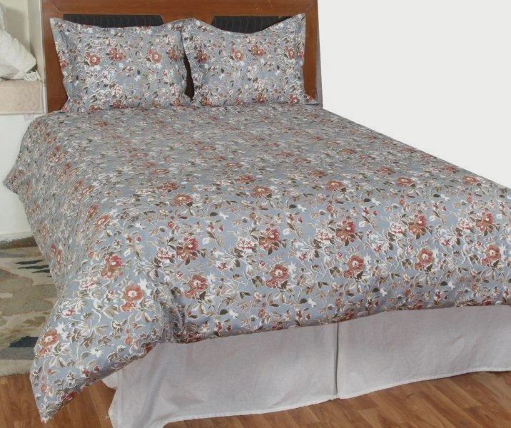 Rizzy Home Duvet Cover Set, Blue and Red Floral