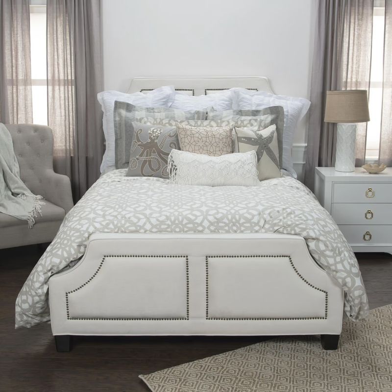 Rizzy Home Duvet Cover Set, Natural Geometric Pattern