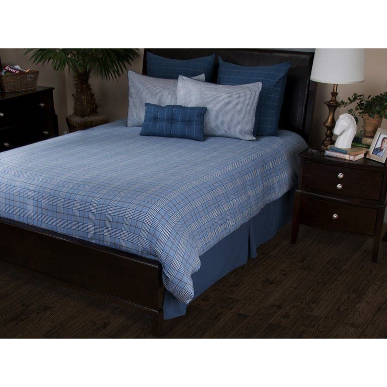 Rizzy Home Comforter Set, Blue Plaid