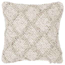 Rizzy Home Decorative Pillow, Woven Ivory Diamond