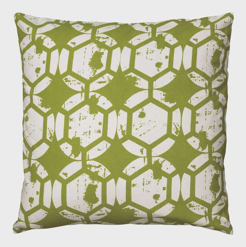 Rizzy Home Decorative Pillow, Chartreuse Diamond Print
