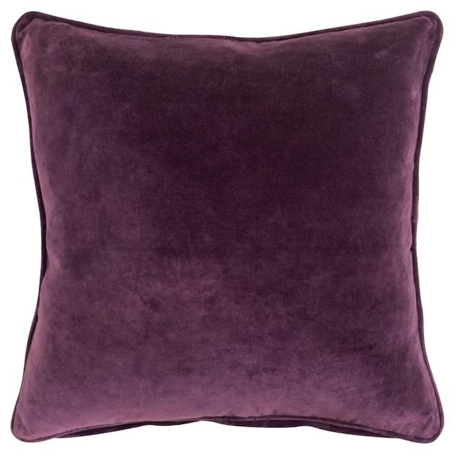 Rizzy Home Decorative Pillow,  Purple Velvet